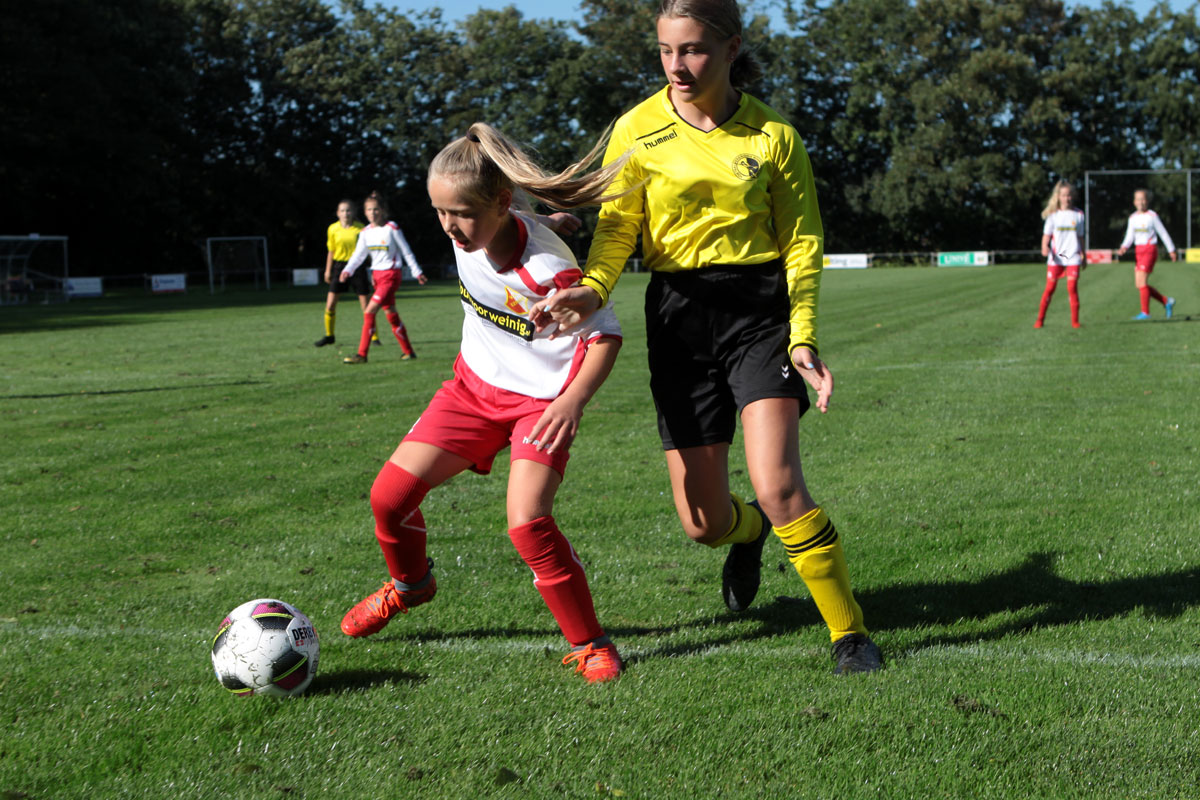 MO13 in de nieuwe tenues speelde tegen Noordwolde MO13